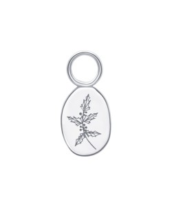 Holly Birth Flower Silver Charms CH-346